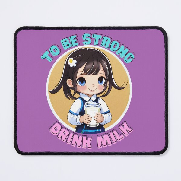 Item preview, To be strong drink milk Milky Adventures: Kids and Their Nutritious Journey designed and sold by Stickboutique.