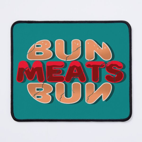 Item preview, Bun Meats Bun - Deliciously Worded Hamburger Design No 2 designed and sold by Fun Funky Designs.