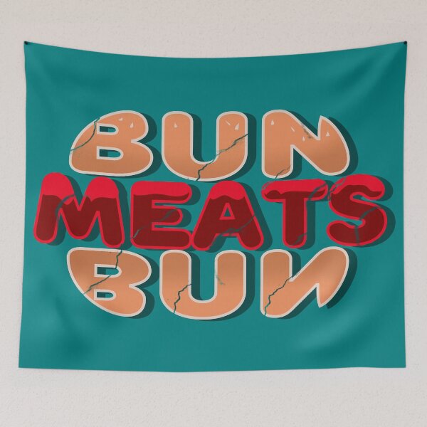 Item preview, Bun Meats Bun - Deliciously Worded Hamburger Design No 2 designed and sold by Fun Funky Designs.