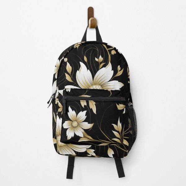 Item preview, Flowers with golden leaves and black background designed and sold by FlyingRaven1.