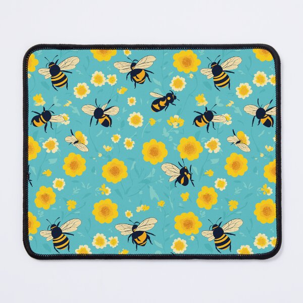 Item preview, Cool Pattern of Bees and Flowers designed and sold by AleksKos.