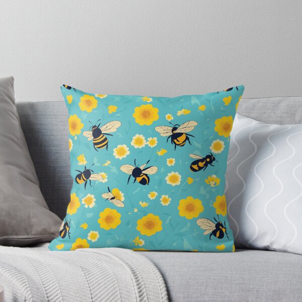 Item preview, Cool Pattern of Bees and Flowers designed and sold by AleksKos.