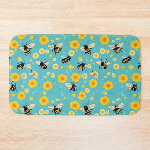 Item preview, Cool Pattern of Bees and Flowers designed and sold by AleksKos.