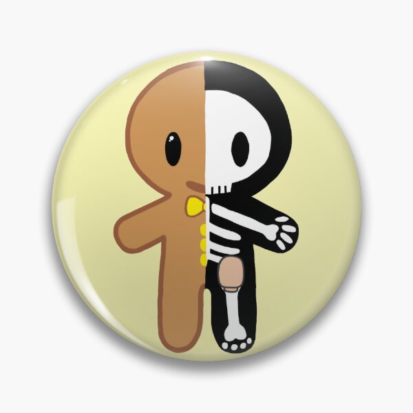 Item preview, Gingerbread Man skeleton with Ostomy (Yellow) designed and sold by CaitlynConnor.