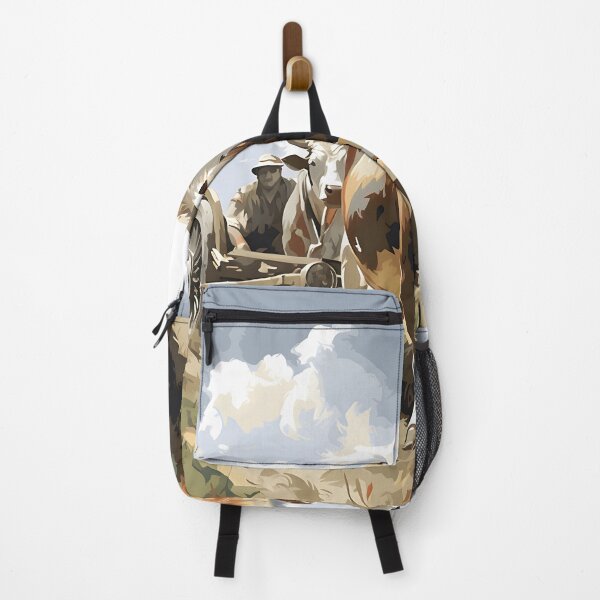 Item preview, Bull and carriage painting designed and sold by inkArtistryfine.