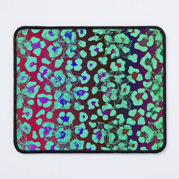 Item preview, Colourful Leopard Print Flowers Pattern designed and sold by creativerooney.