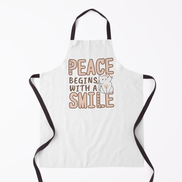 Item preview, Peace Begins with a Smile with Cute Cat 3 designed and sold by Mika2525-smile.