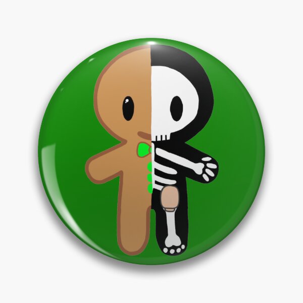 Item preview, Gingerbread Man Skeleton with Ostomy (Green) designed and sold by CaitlynConnor.
