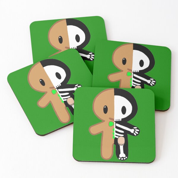 Item preview, Gingerbread Man Skeleton with Ostomy (Green) designed and sold by CaitlynConnor.