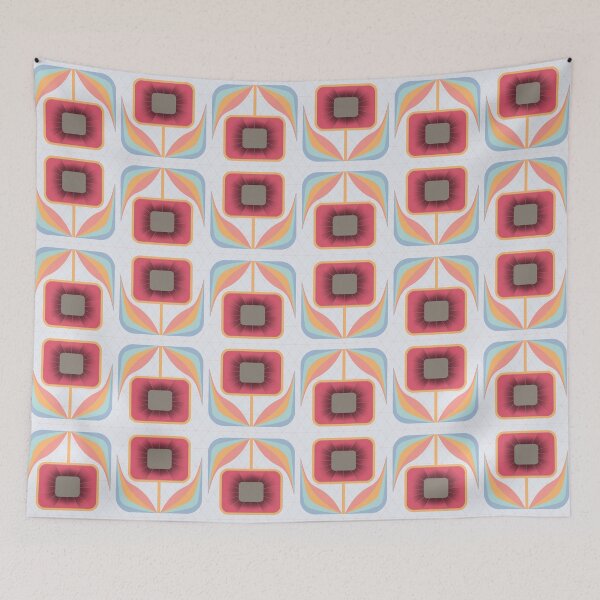 Item preview,  FLOWER EUPHORIA - Cranberry [larger pattern] designed and sold by Carina Parry Studios.