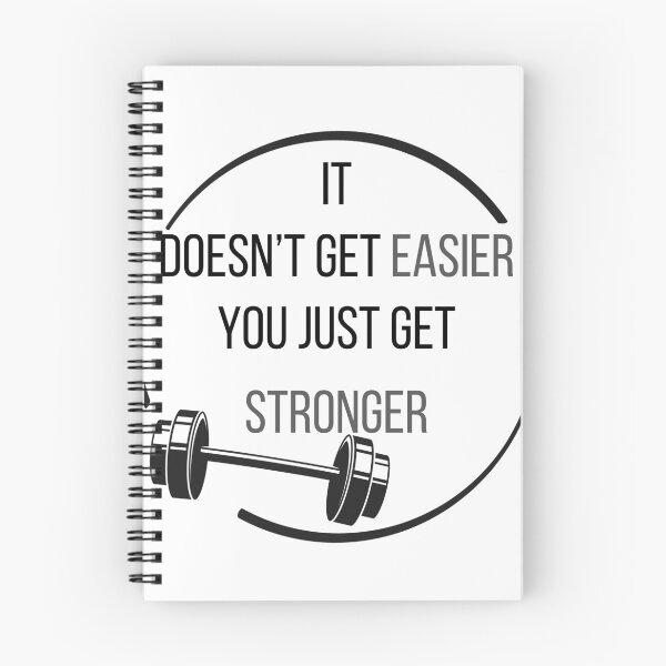 Item preview, Exercise Motivation It Doesn't Get Easier designed and sold by bububabuinc.