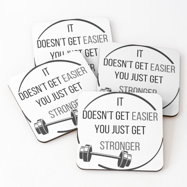Item preview, Exercise Motivation It Doesn't Get Easier designed and sold by bububabuinc.