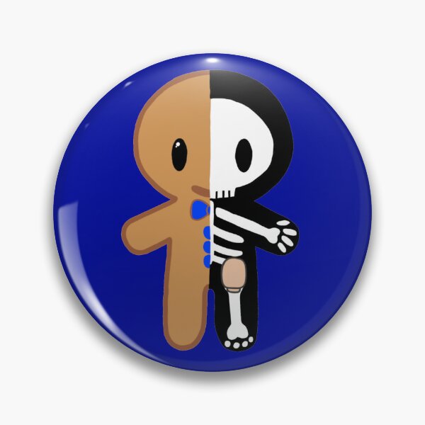 Item preview, Gingerbread Man Skeleton with Ostomy (Blue) designed and sold by CaitlynConnor.