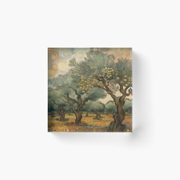 Item preview, Olive Trees in the Sunshine - Van Gogh's Vision designed and sold by Dshoppin.