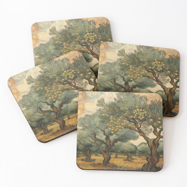 Item preview, Olive Trees in the Sunshine - Van Gogh's Vision designed and sold by Dshoppin.