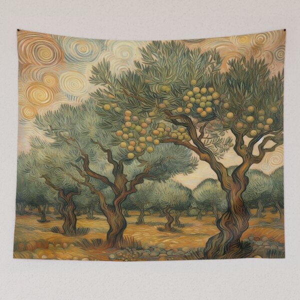 Item preview, Olive Trees in the Sunshine - Van Gogh's Vision designed and sold by Dshoppin.