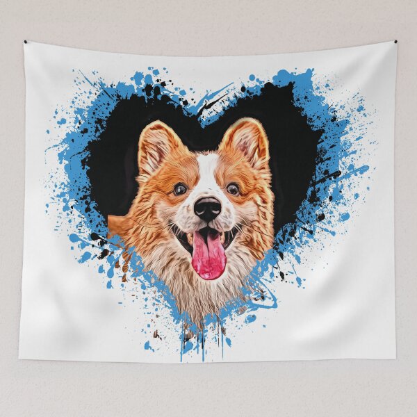 Artikelvorschau, Corgi-Hundeherz-Design entworfen und verkauft von Heathermarie321.