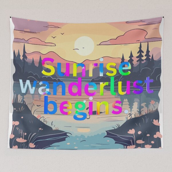 Item preview, Sunrise Wanderlust begins | Sunrise Scenic Landscape designed and sold by EnviroGuard.