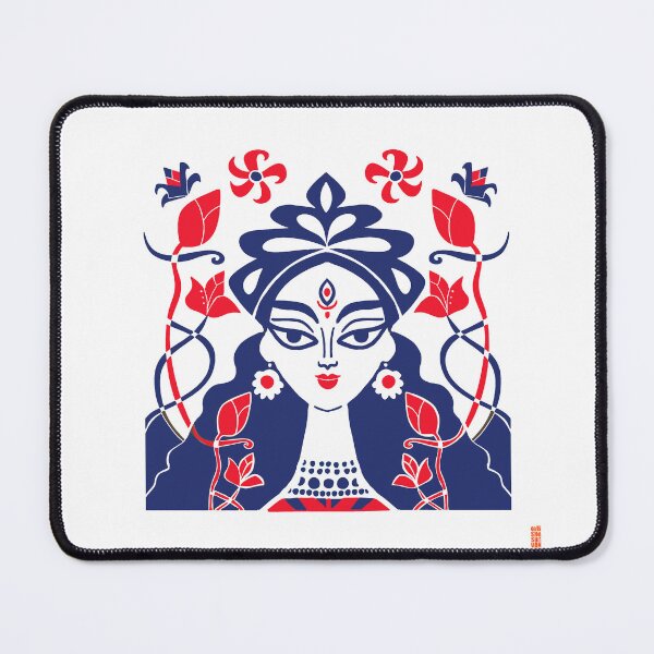 Item preview, Navratri | Durga | Goddess | Colorful | Floral | Duotone | Botanical | designed and sold by geetasadashivan.