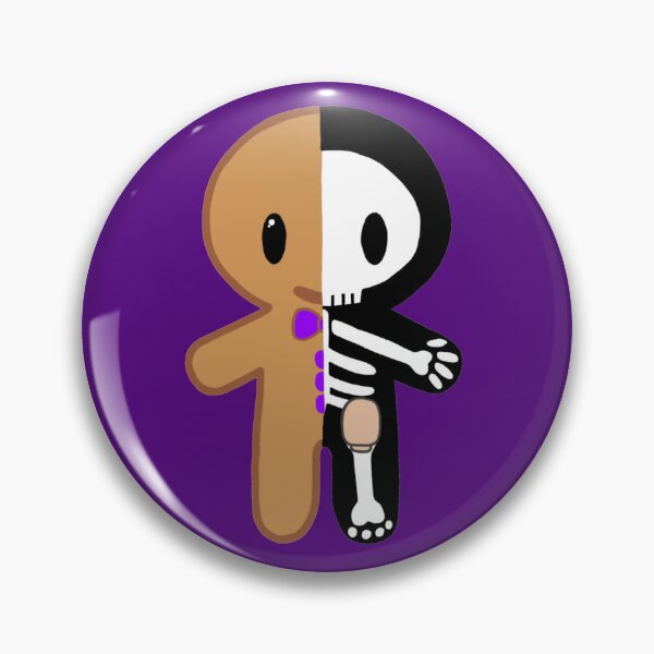 Item preview, Gingerbread Man Skeleton with Ostomy (Purple) designed and sold by CaitlynConnor.