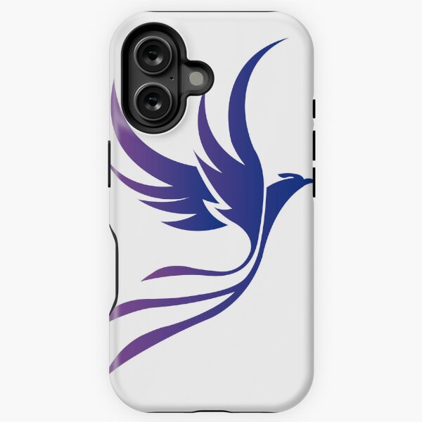 Aperçu de l'œuvre Phénix, créature mythologique ou phénix minimaliste bleu et violet créée et vendue par shennix.