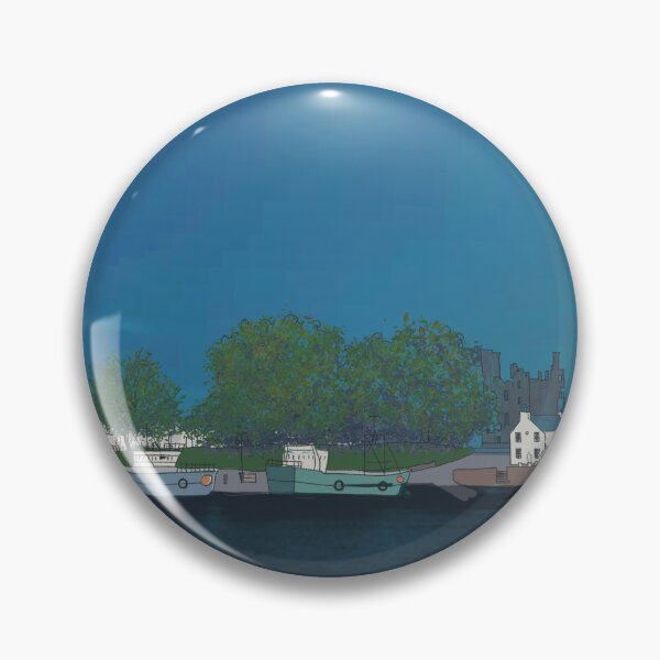 Item preview, Kirkcudbright harbour blue sky designed and sold by Hazel White.