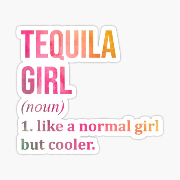 Item preview, Tequila Girl Definition Tequila in Watercolor designed and sold by XCIV.