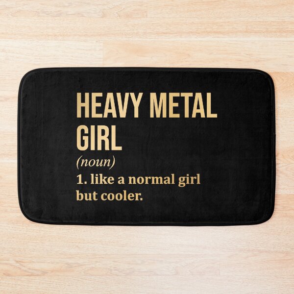 Item preview, Heavy Metal Girl Definition Heavy Metal in Gold designed and sold by XCIV.