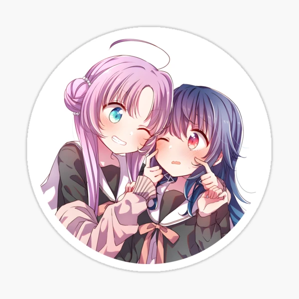 Rei x Claire, Watashi no Oshi wa Akuyaku Reijou, Yuri Anime, I'm In Love  with The Villainess Wataoshi Sticker for Sale by Everyday Inspiration