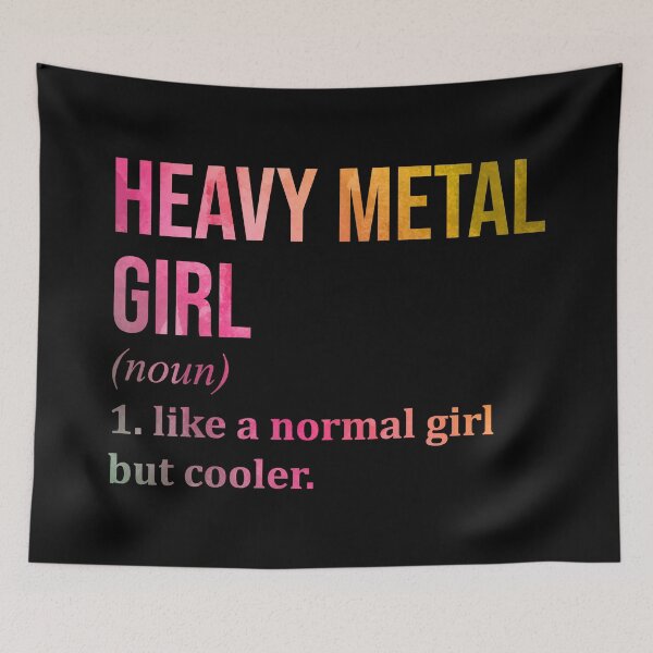 Item preview, Heavy Metal Girl Definition Heavy Metal in Watercolor designed and sold by XCIV.