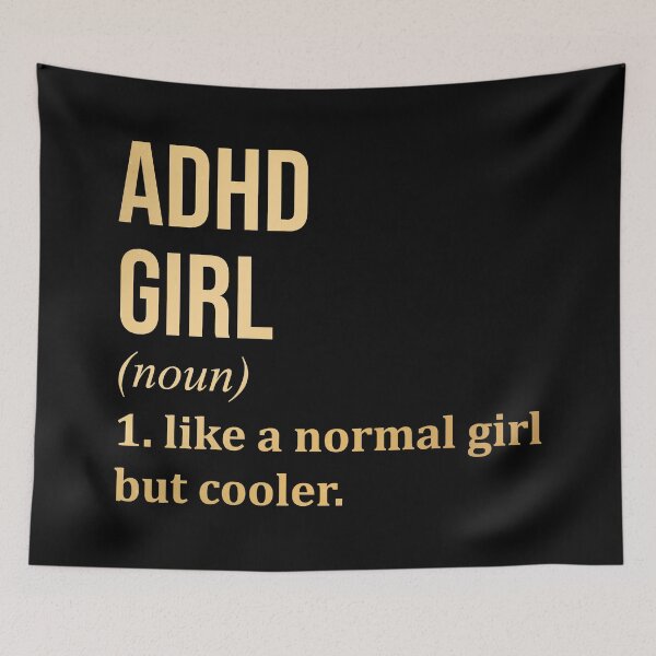 Item preview, ADHD Girl Definition ADHD in Gold designed and sold by XCIV.