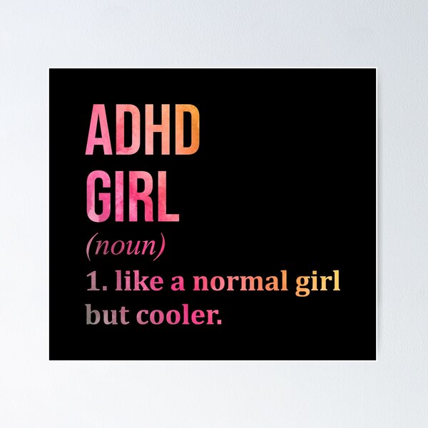 Item preview, ADHD Girl Definition ADHD in Watercolor designed and sold by XCIV.