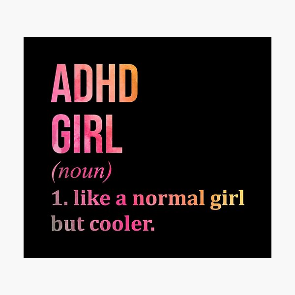 Item preview, ADHD Girl Definition ADHD in Watercolor designed and sold by XCIV.