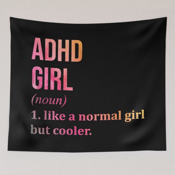 Item preview, ADHD Girl Definition ADHD in Watercolor designed and sold by XCIV.