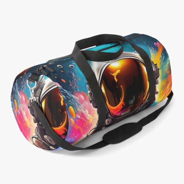 Item preview, Cyber astronaut scifi colorful neon designed and sold by GrinGalore.
