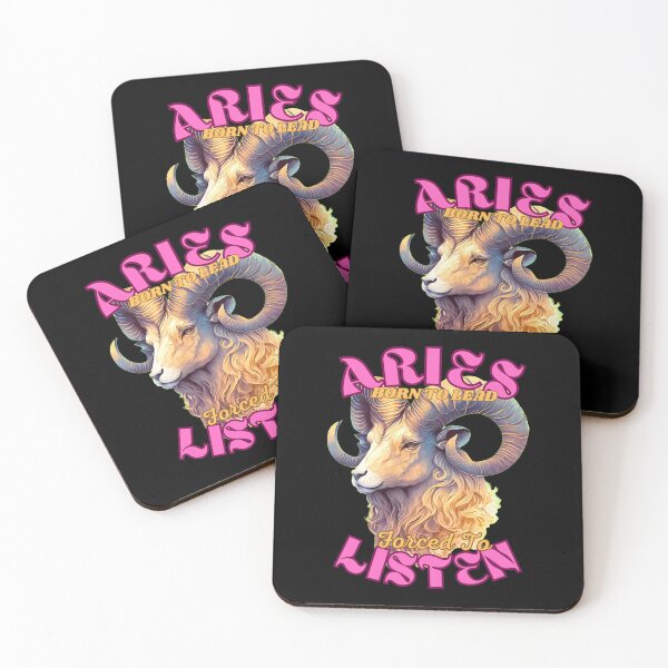 Item preview, Aries: Born To Lead, Forced To Listen. aries quote designed and sold by ZodiacWonders.