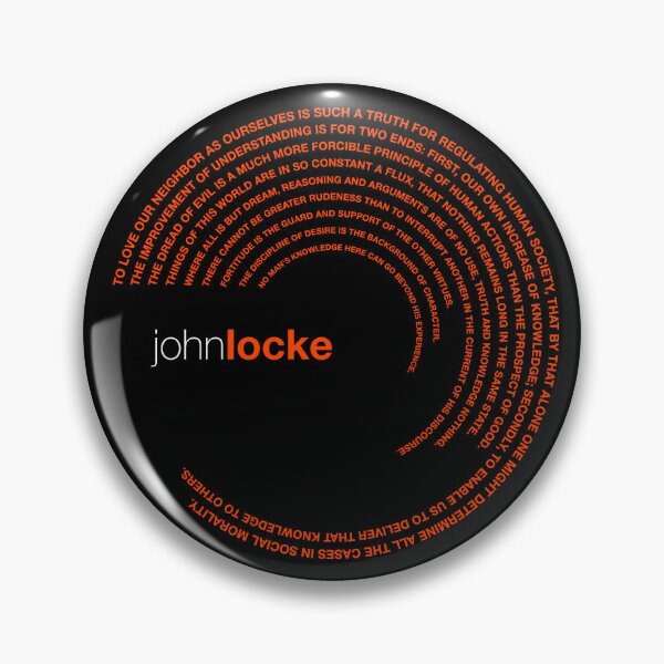 Item preview, John Locke famous quotes poster [orangered] designed and sold by CMYKStudio.