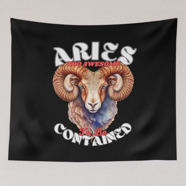 Item preview, Aries: Too Awesome To Be Contained designed and sold by ZodiacWonders.