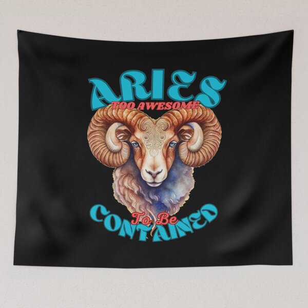 Item preview, Aries: Too Awesome To Be Contained. aries goddess designed and sold by ZodiacWonders.