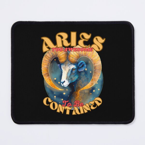 Item preview, Aries: Too Awesome To Be Contained. cute aries designed and sold by ZodiacWonders.