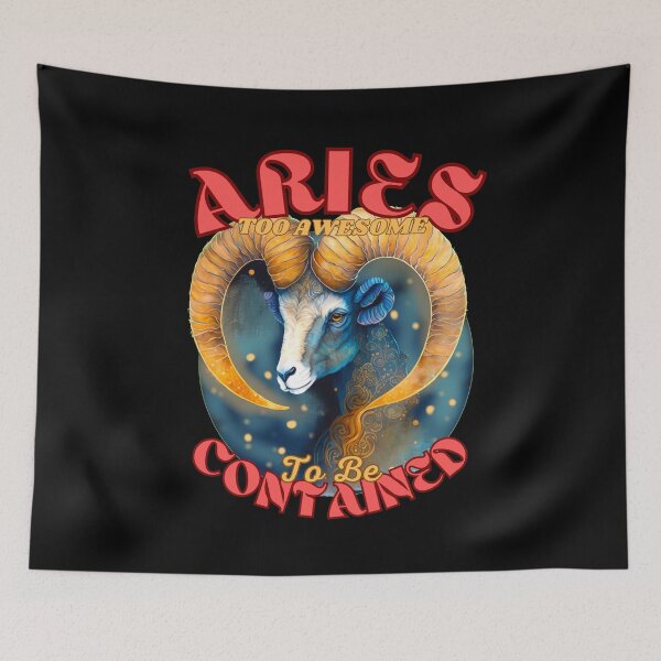 Item preview, Aries: Too Awesome To Be Contained. aries astrological sign designed and sold by ZodiacWonders.