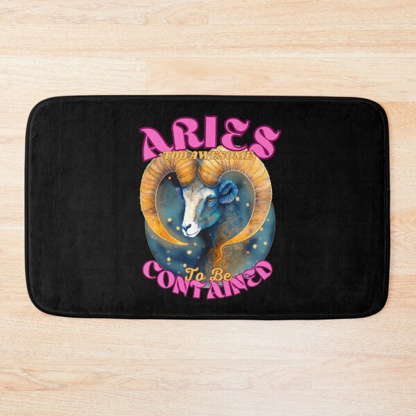 Item preview, Aries: Too Awesome To Be Contained. aries quote designed and sold by ZodiacWonders.
