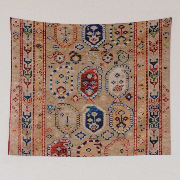 Item preview, Samarkand Persian Rug with Floral Botehs or Paisley designed and sold by Vicky Brago-Mitchell®.