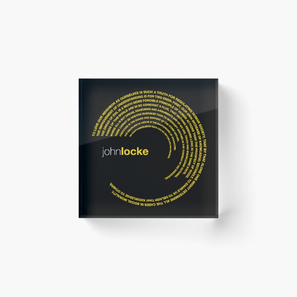 Item preview, John Locke famous quotes poster [gold] designed and sold by CMYKStudio.