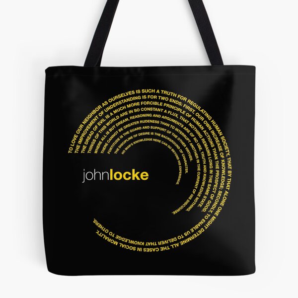 Item preview, John Locke famous quotes poster [gold] designed and sold by CMYKStudio.