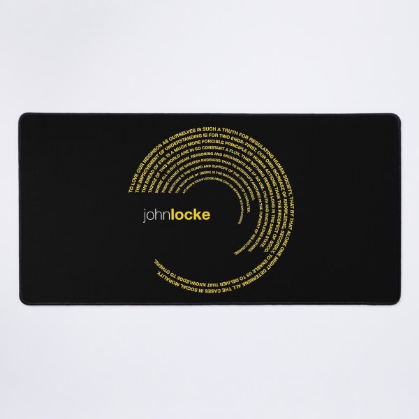 Item preview, John Locke famous quotes poster [gold] designed and sold by CMYKStudio.