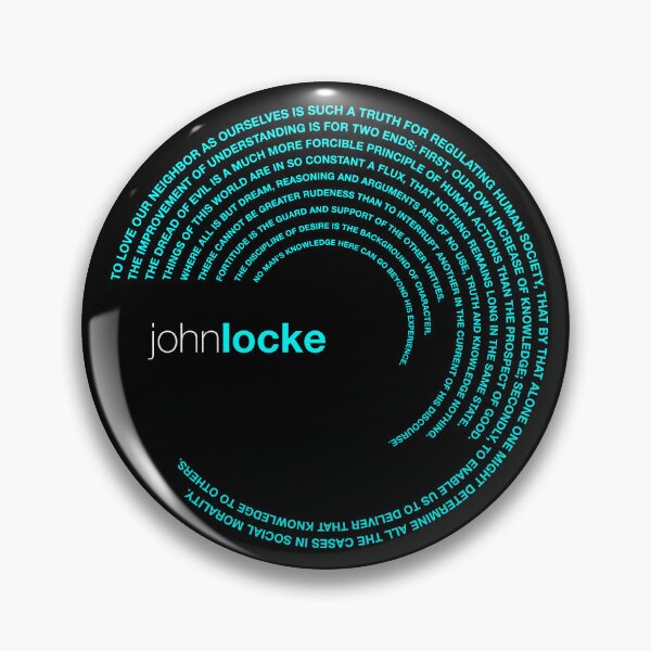 Item preview, John Locke famous quotes poster [aqua] designed and sold by CMYKStudio.