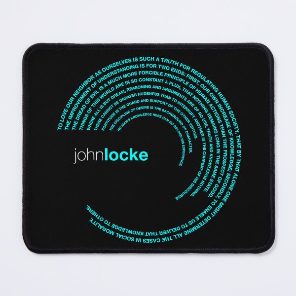 Item preview, John Locke famous quotes poster [aqua] designed and sold by CMYKStudio.