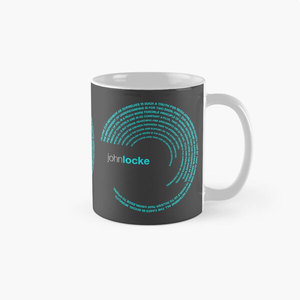Item preview, John Locke famous quotes poster [aqua] designed and sold by CMYKStudio.
