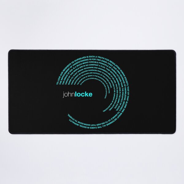 Item preview, John Locke famous quotes poster [aqua] designed and sold by CMYKStudio.